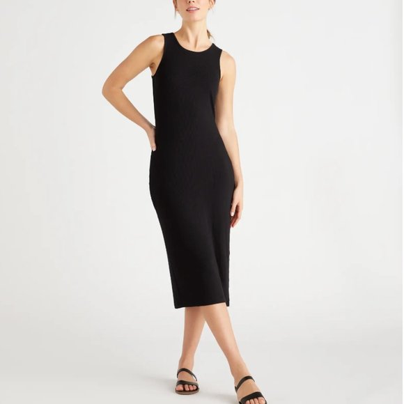 Quince Dresses & Skirts - Quince Tencel Rib Knit Sleeveless Dress